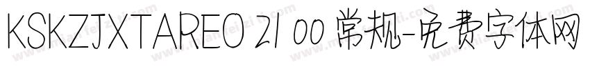 KSKZJXTAREO 21 00 常规字体转换